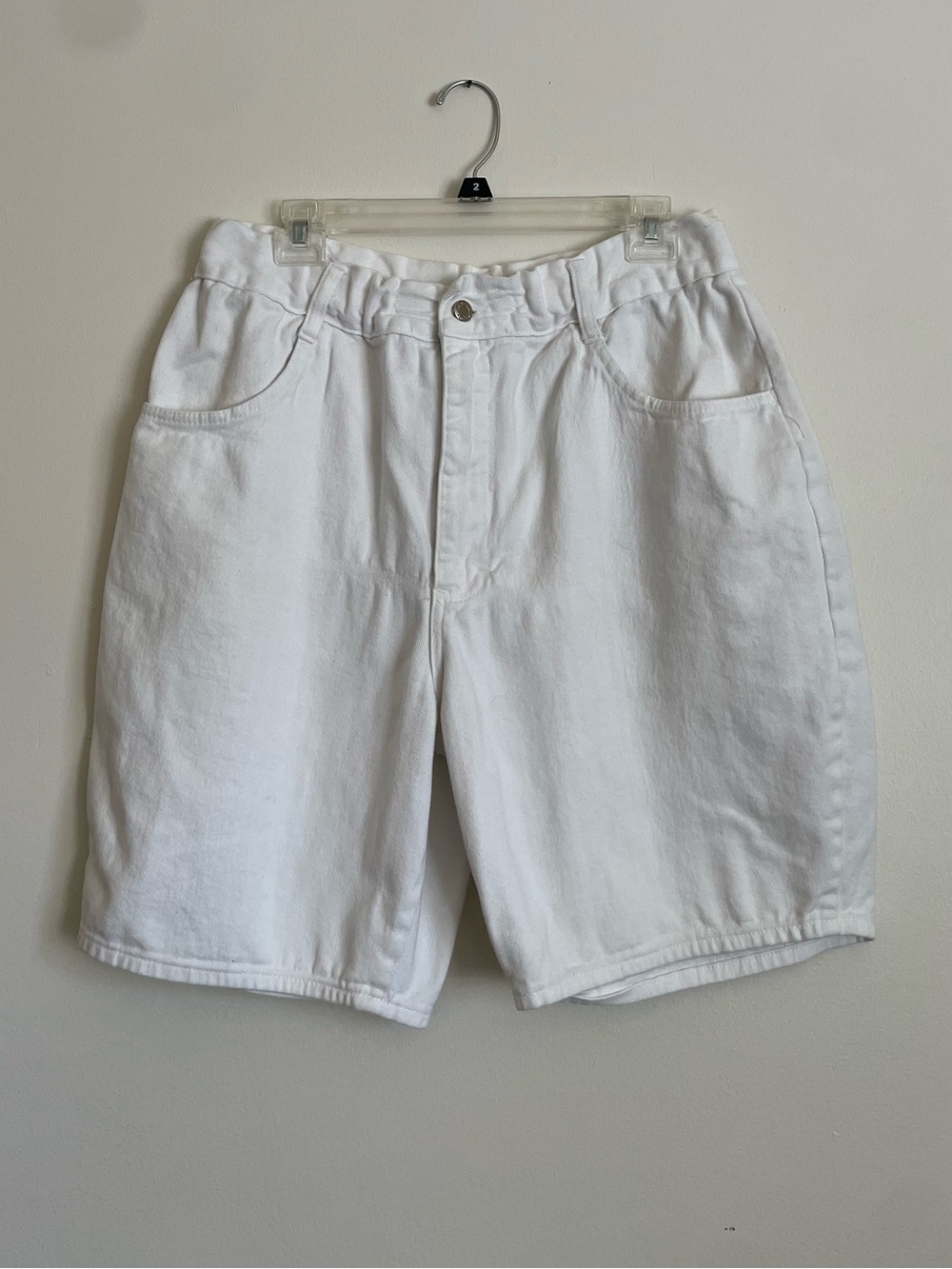Vintage white denim jorts